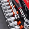 Multi-functional tool set, red packaging box, portable repair tool combination, home repair toolbox Application Scenario